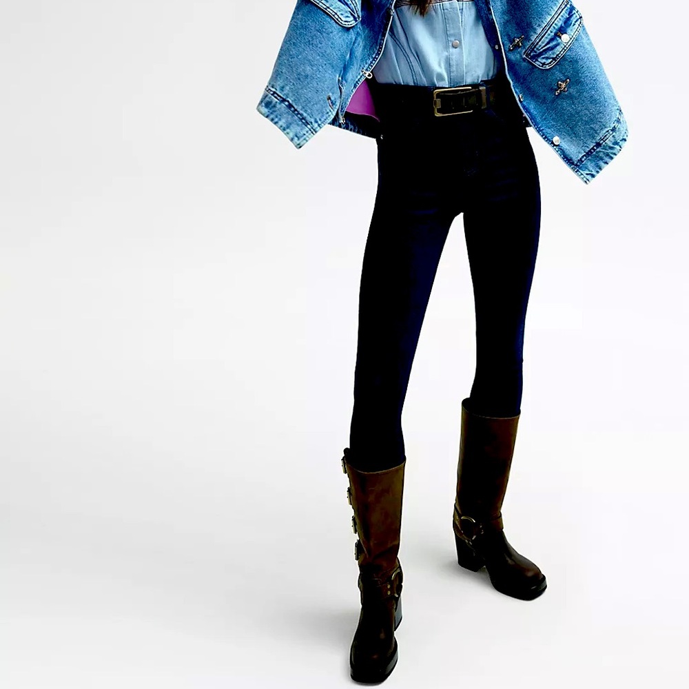 We the free by free people high rise skinny jeans in black